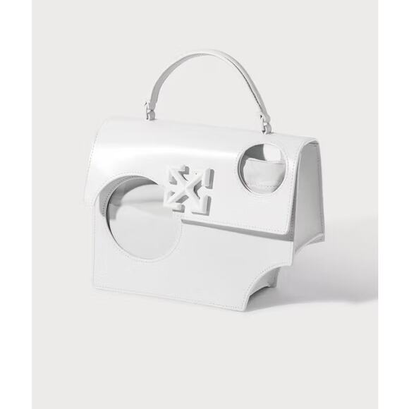 Off-White Meteor Shower Jitney 2.8 Top Handle Satchel Crossbody Bag New - Picture 15 of 16